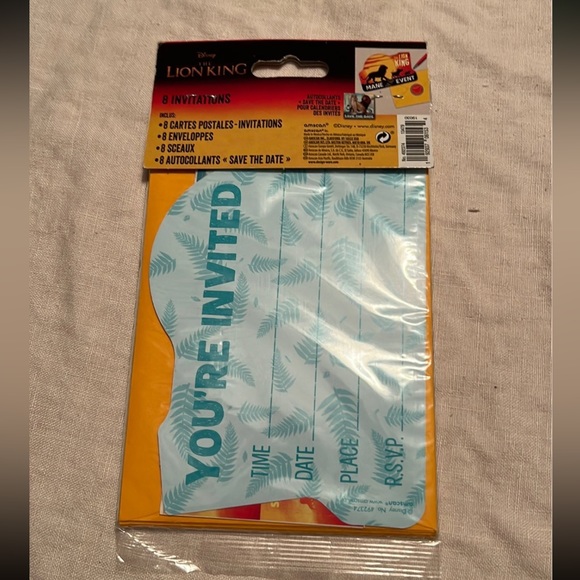 Disney The Lion King | 8 Party Invitations - Picture 3 of 3